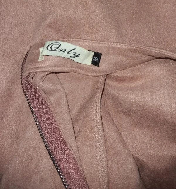 Vestido curto rosa claro com gola redonda 38 - M – photo 8